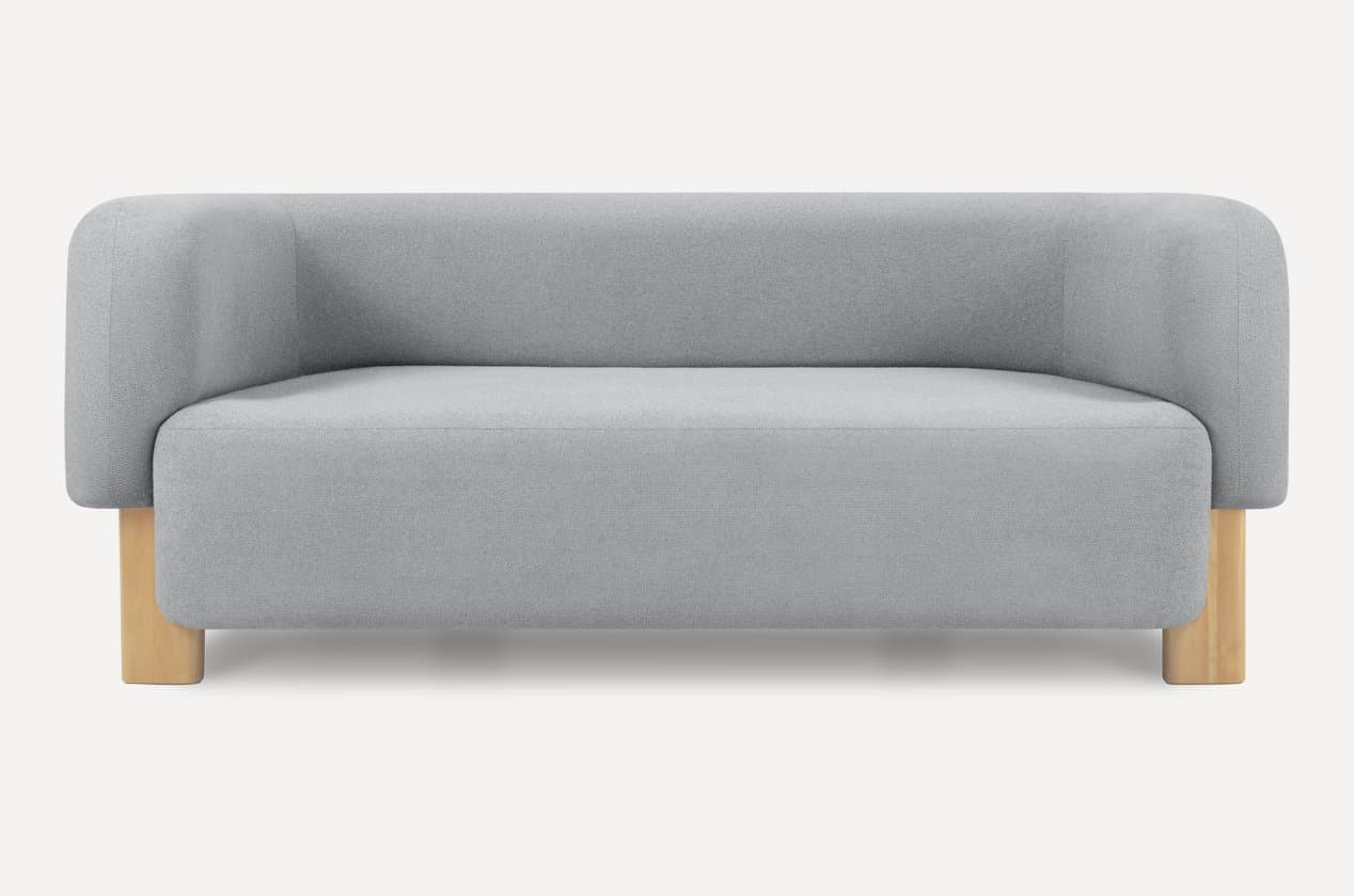 Navo toʻgʻri divan — kulrang