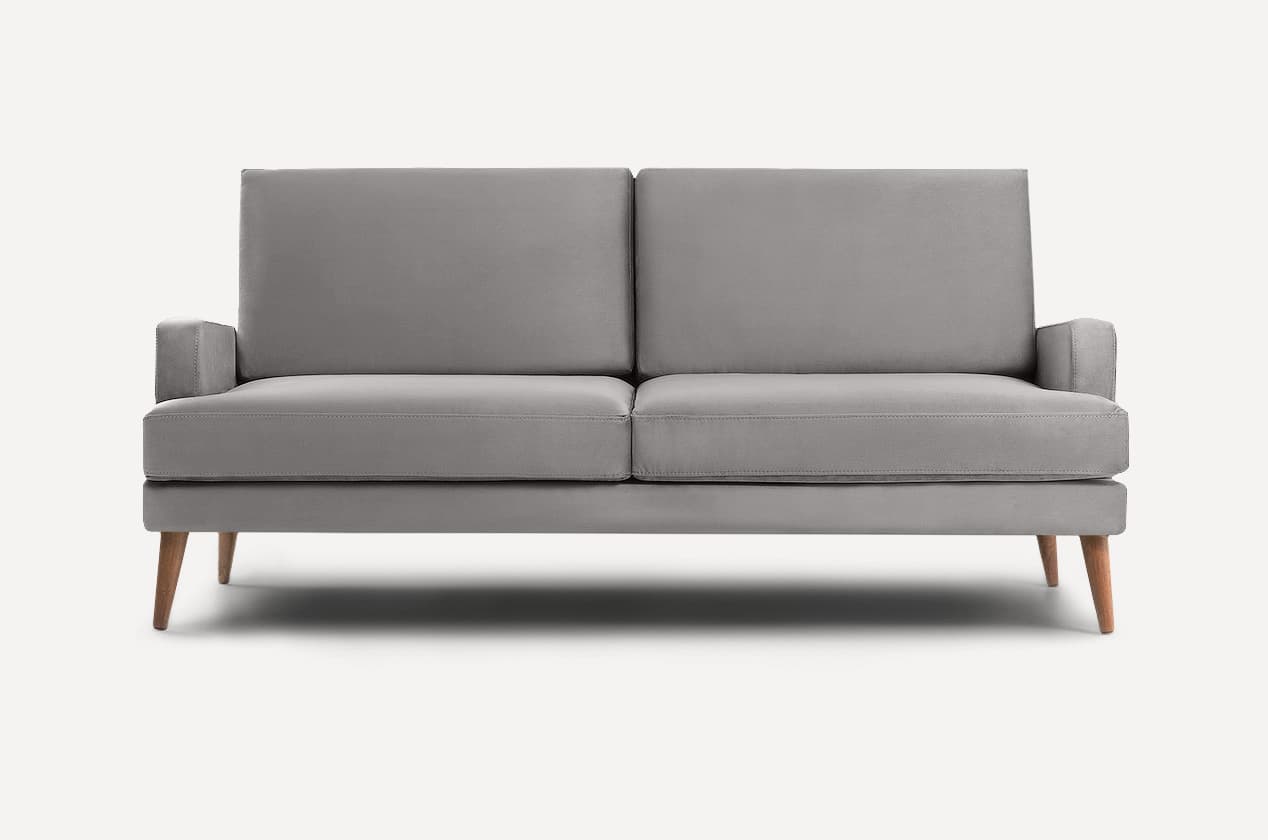Chiroq toʻgʻri divan — kulrang