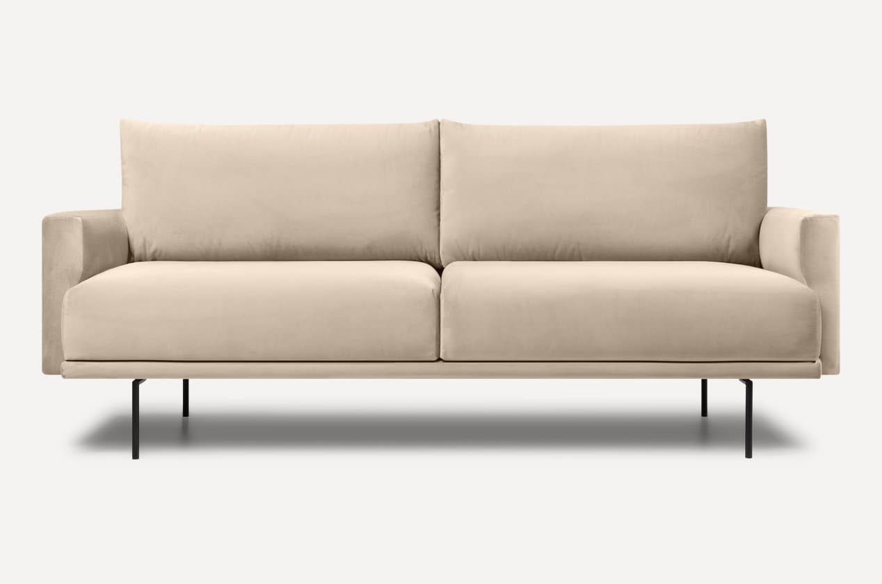 Navo toʻgʻri divan — bej