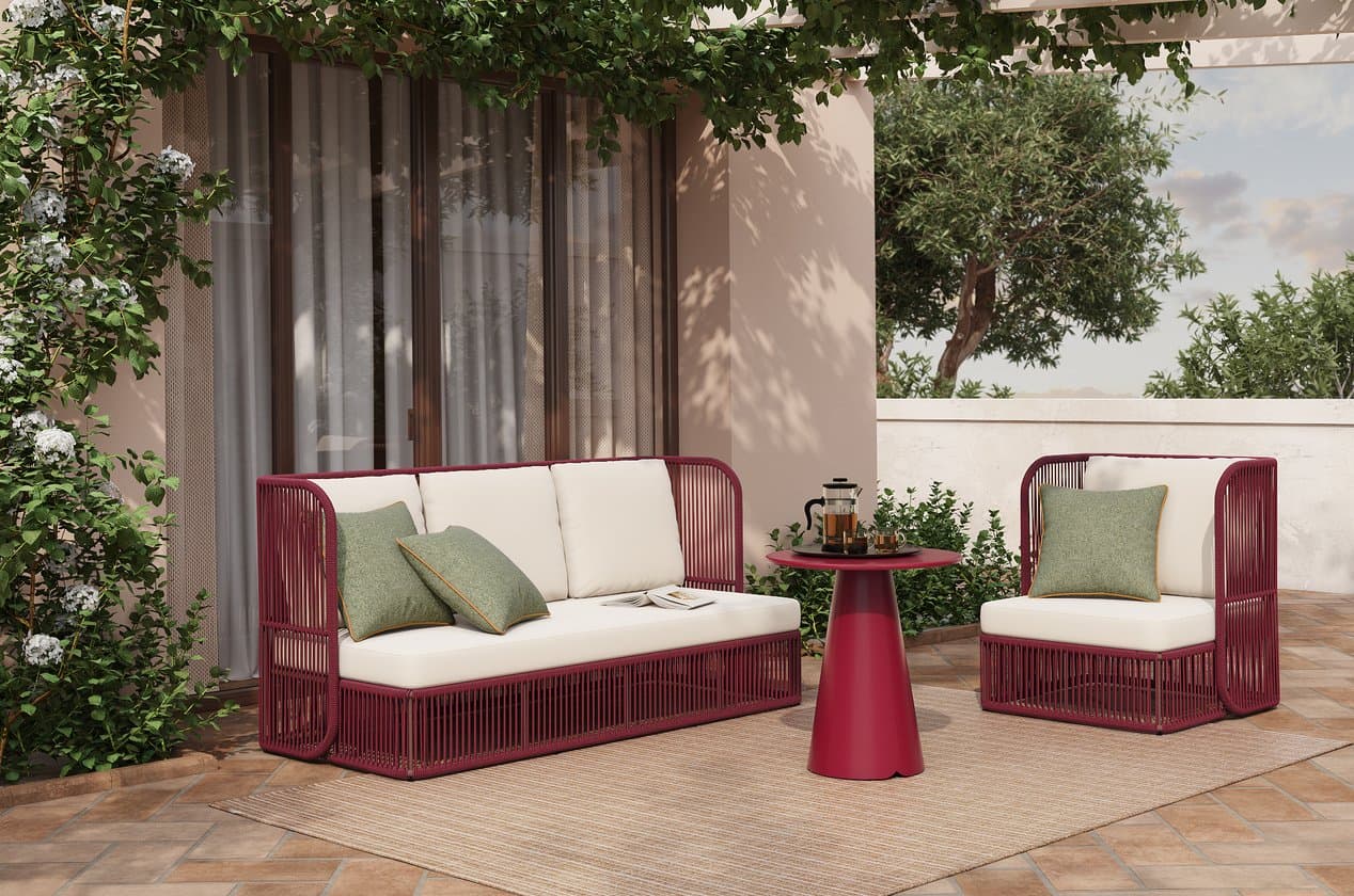 Кресло Lira Terrace 85 см — красный