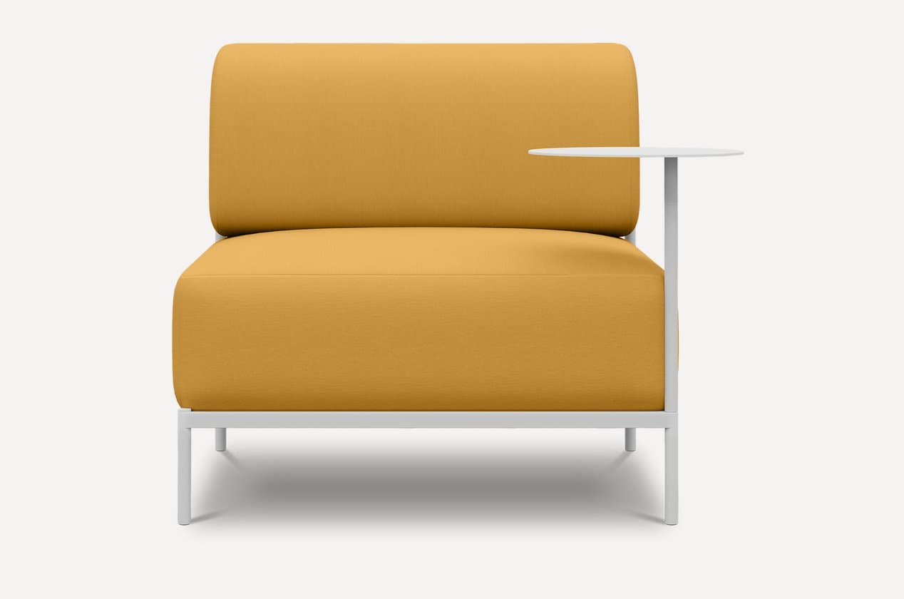 Ziyo Soft modulli sariq kreslo
