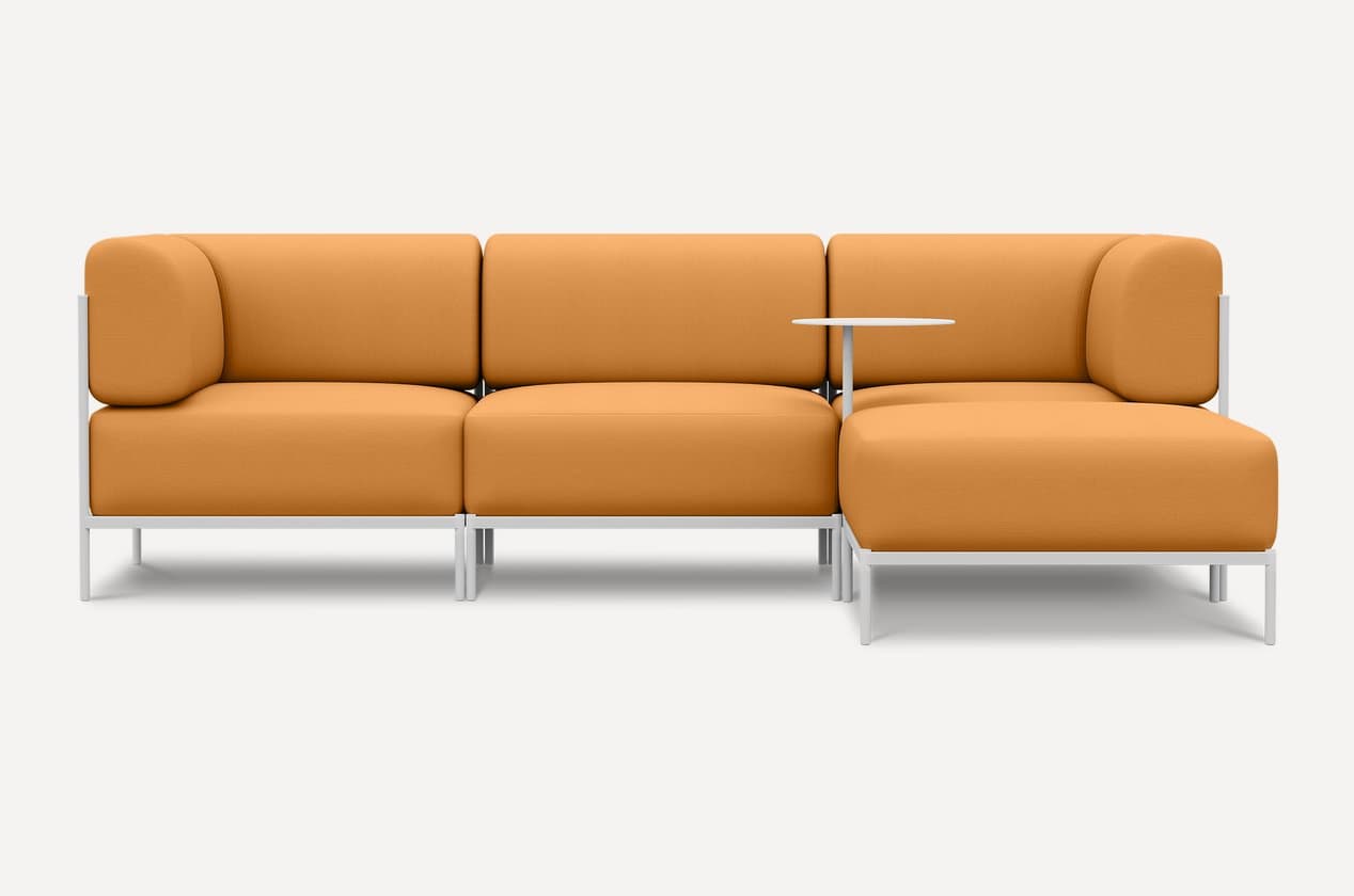 Bari Line keng modulli terrakota divan