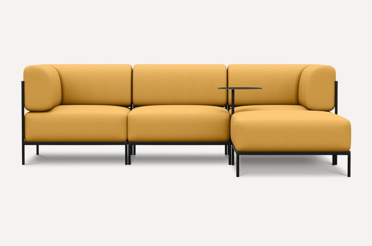 Sabo Compact keng modulli sariq divan