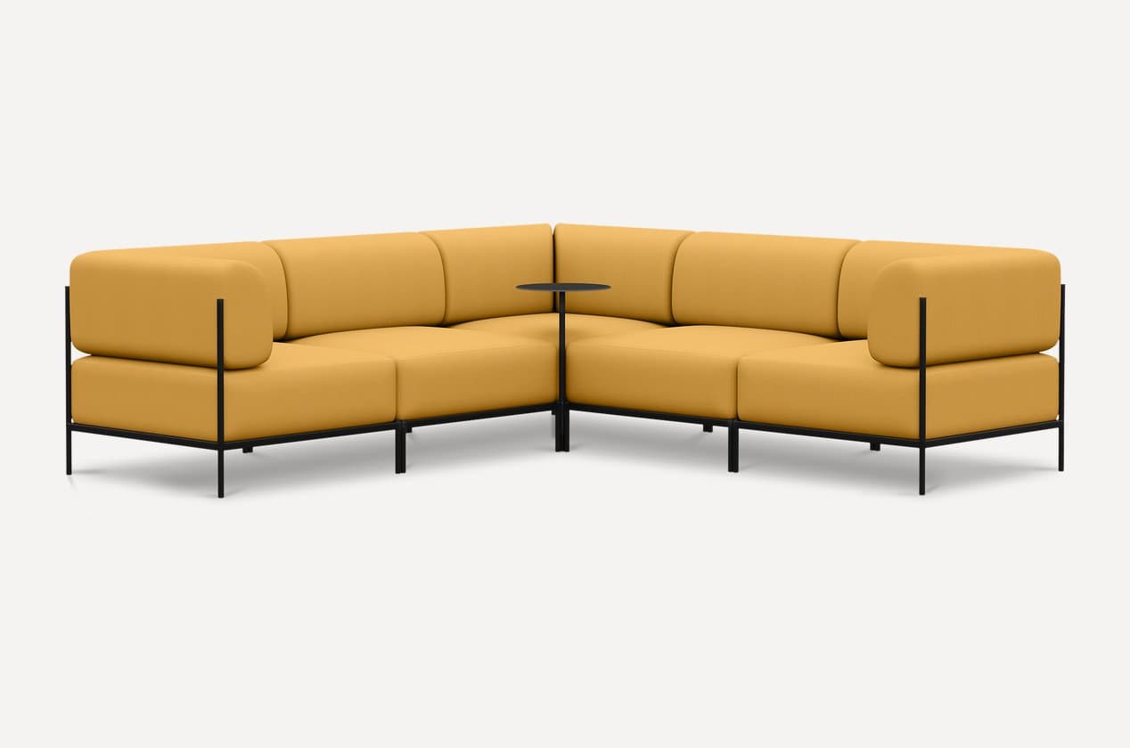 Sento Compact keng modulli sariq divan