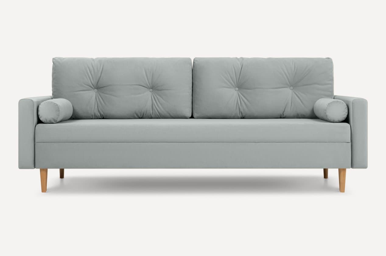 Chorsu toʻgʻri divan 216 sm — toʻq-kulrang
