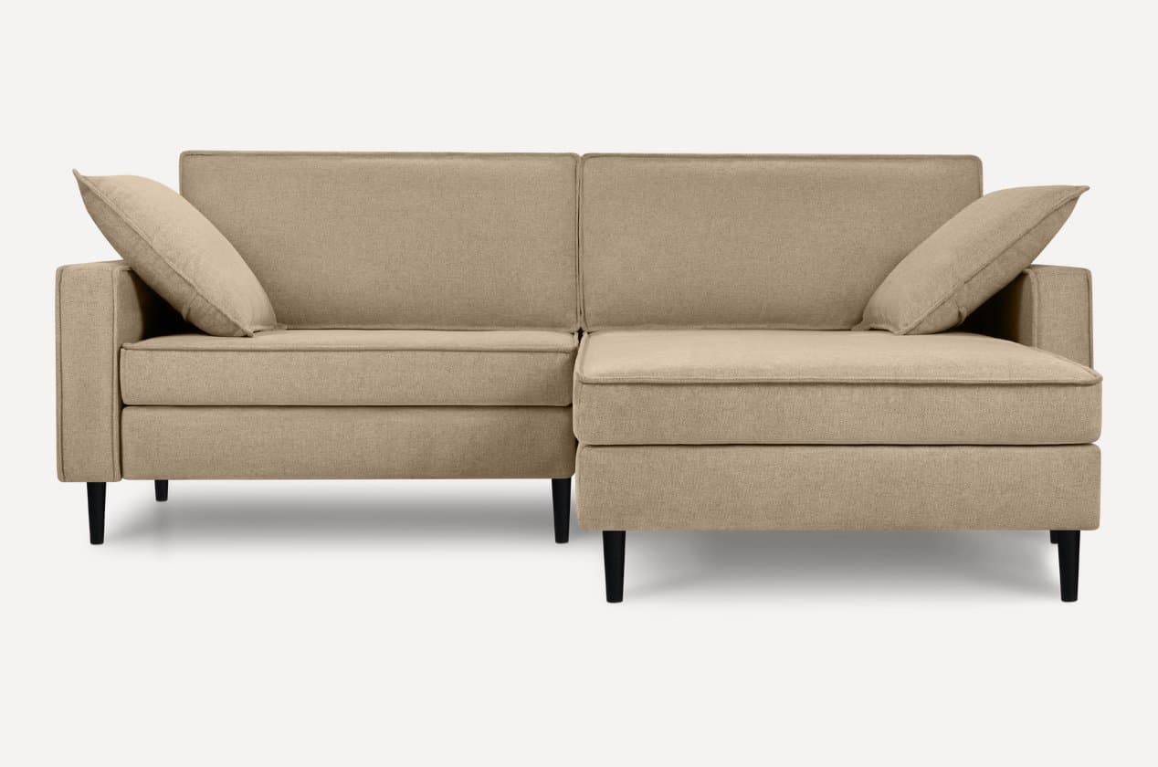 Navo burchak divan 225 sm — toʻq bej