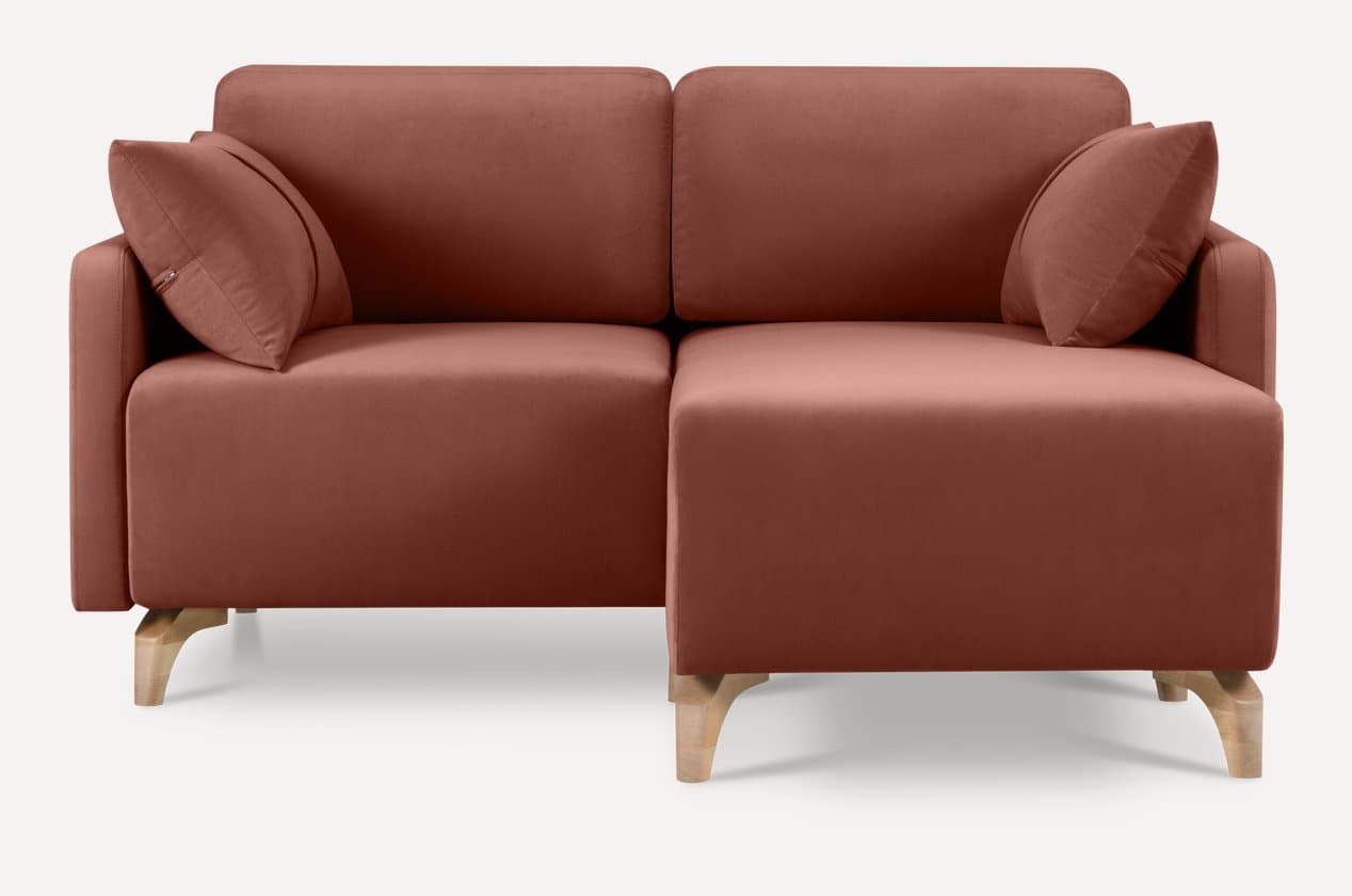 Chorsu burchak divan mini 163 sm — terrakota